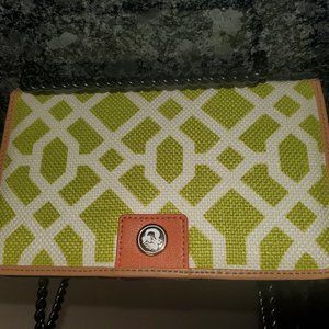 Spartina Heyward Green Snap Wallet 8" by 5"